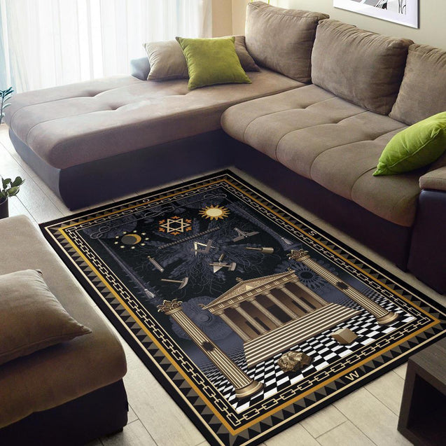 3D All Over Printed Freemason RUG 02032107.CXT