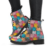 Cool Kitty Cats P1 - Vegan Leather Boots-Amaze Style™-Women's Leather Boots - Cool Kitty Cats P1 - Vegan Leather Boots-US5 (EU35)-Vibe Cosy™