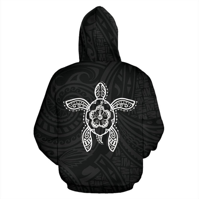 Hawaiian Turtle Polynesian Hoodie - Warrior Style J9-ALL OVER PRINT HOODIES (P)-Phaethon-Hoodie-S-Vibe Cosy™