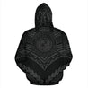 Hawaii Polynesian Tribal Hoodie - New Warrior Style Gray Color - AH J1-ALL OVER PRINT HOODIES (P)-Phaethon-Hoodie-S-Vibe Cosy™