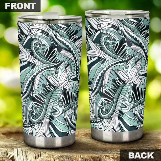 Funky Patterns (Black) - Travel Tumbler-Amaze Style™-Tumbler - Funky Patterns (Black) - Travel Tumbler-20oz Large-Vibe Cosy™