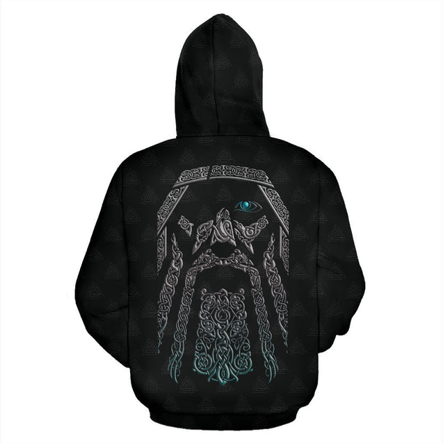 Odin (Wutan) - Viking Valhalla Hoodie A7-ALL OVER PRINT HOODIES (P)-HP Arts-Hoodie-S-Black-Vibe Cosy™