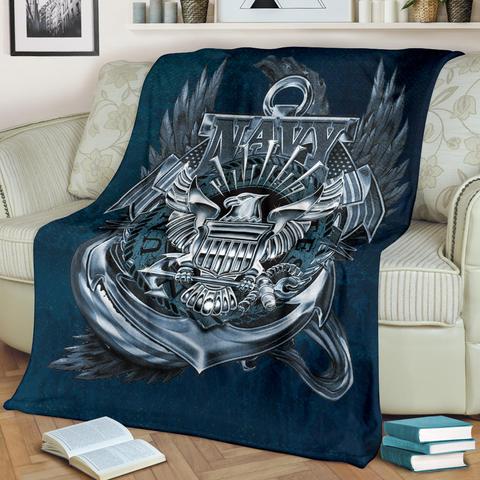 US Navy 3D All Over Printed Blanket