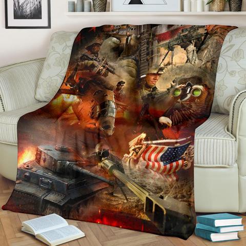 US Army 3D All Over Printed Blanket