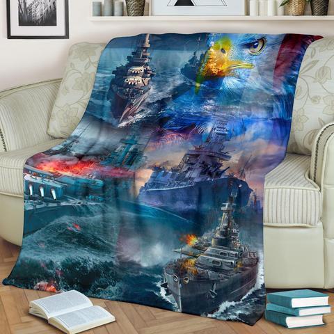 US Navy 3D All Over Printed Blanket