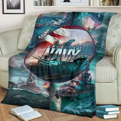 US Navy 3D All Over Printed Blanket