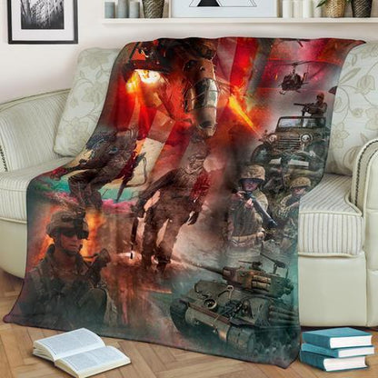 US Army 3D All Over Printed Blanket