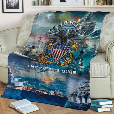 US Navy 3D All Over Printed Blanket