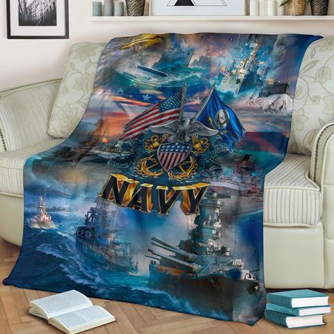 US Navy 3D All Over Printed Blanket