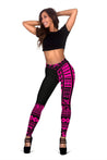 Hawaii Polynesian Leggings Pink - Fashion J1-LEGGINGS-Phaethon-Women's Leggings-S-Vibe Cosy™