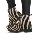 Zebra - Vegan Leather Boots-Amaze Style™-placeholder-placeholder-Vibe Cosy™