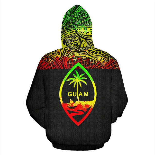 Guam All Over Hoodie - Micronesia Reggae Style-ALL OVER PRINT HOODIES-HP Arts-Hoodie-S-Reggae-Vibe Cosy™