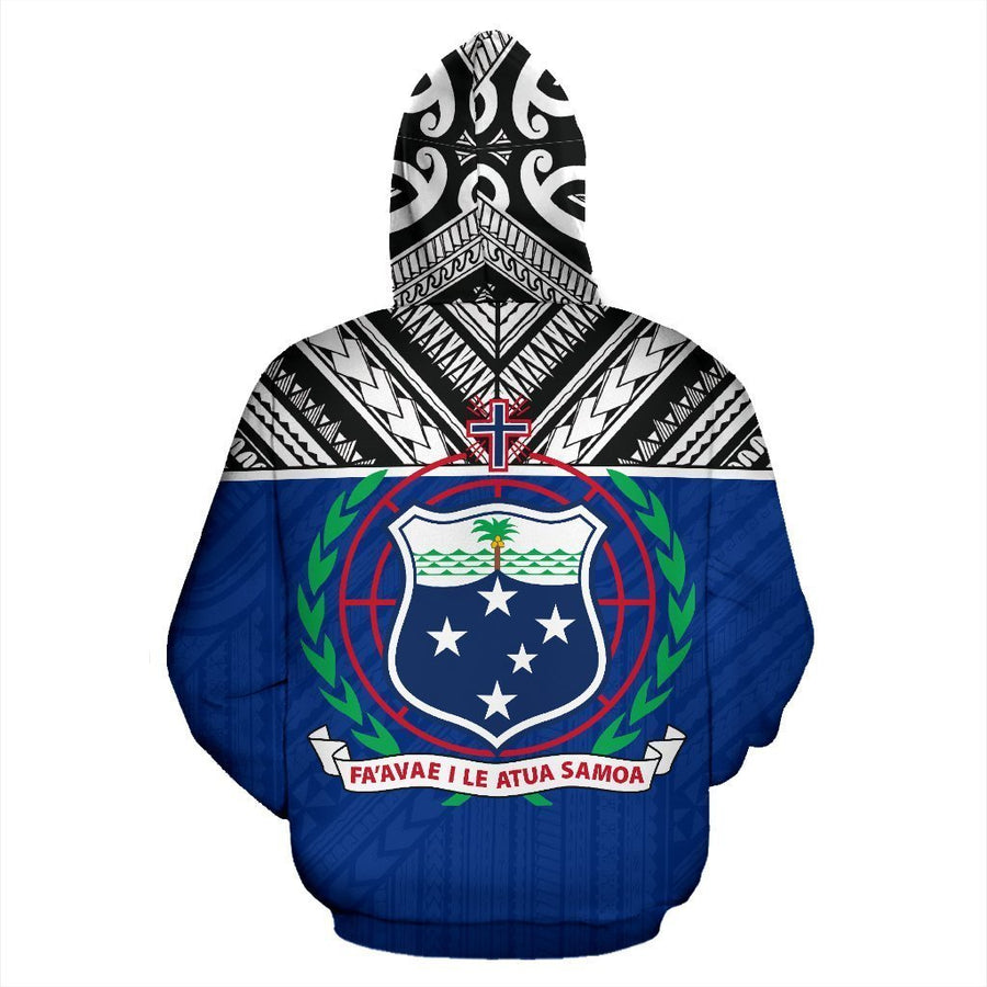 Samoa Tribal Patterns All Over Hoodie - BN09-ALL OVER PRINT HOODIES (P)-Phaethon-Hoodie-S-Vibe Cosy™