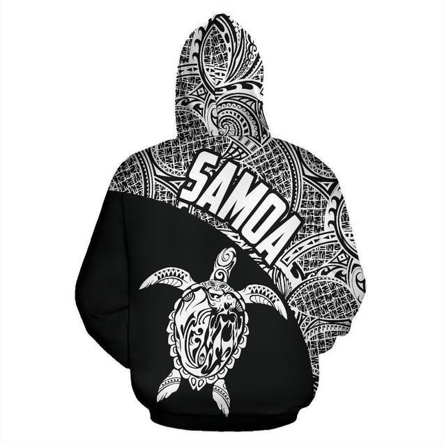 Samoa Hoodie Turtle Mermaid Polynesian White Th9-ALL OVER PRINT ZIP HOODIES (P)-Phaethon-Hoodie-S-Vibe Cosy™