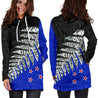 New Zealand Silver Fern Hoodie Dress Blue K4-Apparel-HD09-Hoodie Dress-S-Vibe Cosy™