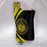 Hawaii Polynesian Hooded Blanket - Circle Style 04 J1-HOODED BLANKETS (P)-Phaethon-Hooded Blanket-Youth 60"x45"-Black-Vibe Cosy™