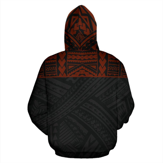 Guam All Over Zip-Up Hoodie - Polynesian Is Front-ALL OVER PRINT ZIP-UP HOODIES-HP Arts-Zip-Up Hoodie-S-White-Vibe Cosy™