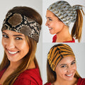 Animal Textures (Fish, Snake, Tiger) - Bandana 3 Pack-Amaze Style™-Animal Textures (Fish, Snake, Tiger) - Bandana 3 Pack-Vibe Cosy™