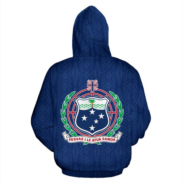 Samoa Polynesian Hoodie - Warrior Style-ALL OVER PRINT HOODIES (P)-Phaethon-Hoodie-S-Vibe Cosy™