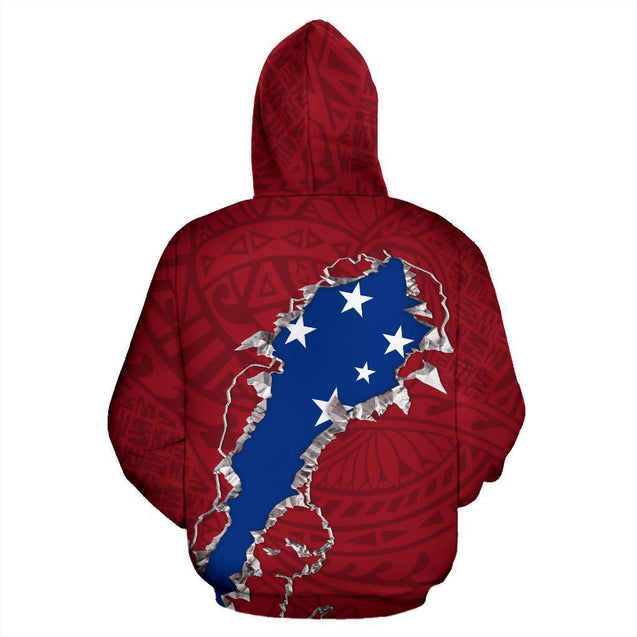 Made By Samoa Hoodie Polynesian K5-ALL OVER PRINT HOODIES (P)-Phaethon-Hoodie-S-Red-Vibe Cosy™