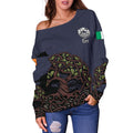 Celtic Tree Of Life Women's Off Shoulder Sweater Purple Version Z2-WOMENS OFF SHOULDER SWEATERS-HD09-Women's Off Shoulder Sweater - .-2XS-Vibe Cosy™