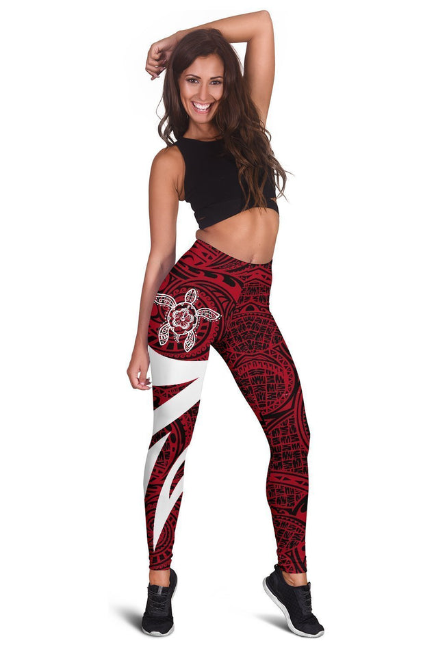 Hawaii Turtle Women's Leggings - Warrior Style 03 J9-LEGGINGS-Phaethon-Women's Leggings-S-Vibe Cosy™