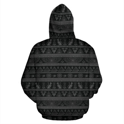 African Hoodie - African Truth Know Thyself Hoodie-ALL OVER PRINT HOODIES-HPArt-Men-S-Black-Vibe Cosy™