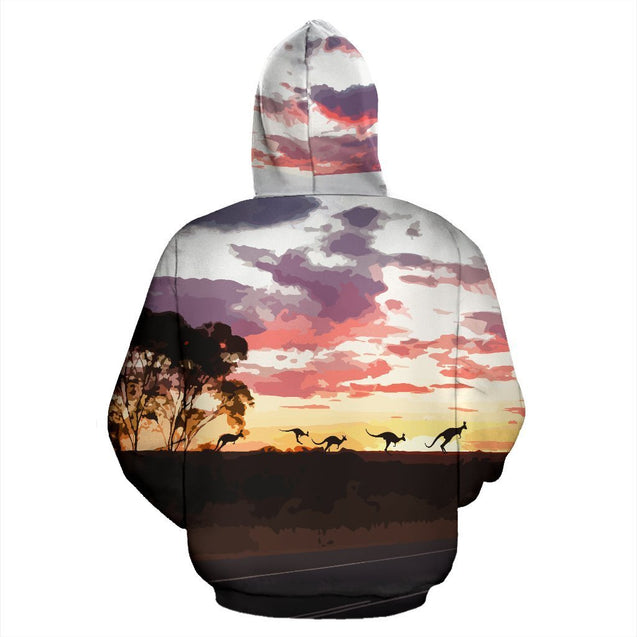 Zip Up Hoodie Australia Koala And Kangaroo Sign™ K5-ALL OVER PRINT ZIP HOODIES (P)-HP Arts-Zip-Up Hoodie-S-Vibe Cosy™