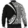 Hawaii Coat Of Arm Polynesian Men's Bomber Jacket - Circle Style 01 - AH - J1-BOMBER JACKETS (P)-Phaethon-Men's Bomber Jacket-S-White-Vibe Cosy™