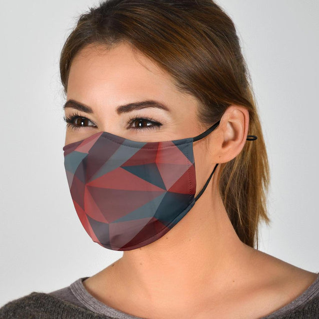 Polygon Face Mask with 5 Layer Filters-Amaze Style™-Face Mask - Polygon Face Mask with 5 Layer Filters-Adult Mask + 2 FREE Filters (Age 13+)-Vibe Cosy™