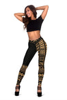 Hawaii Polynesian Leggings Golden - Fashion J1-LEGGINGS-Phaethon-Women's Leggings-XS-Vibe Cosy™