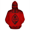 Guam All Over Zip-Up Hoodie - Polynesian Red And Black-ALL OVER PRINT ZIP-UP HOODIES-HP Arts-Zip-Up Hoodie-S-Red And Black-Vibe Cosy™