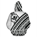 Hawaii Kanaka Polynesian Hoodie - Poly Style Black And White - AH - J1-ALL OVER PRINT HOODIES (P)-Phaethon-Hoodie-S-Vibe Cosy™