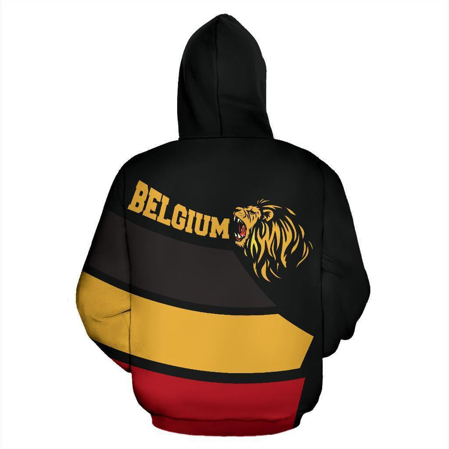 Belgium Lion Roar Pullover Hoodie A0-Apparel-HD09-Hoodie-S-Vibe Cosy™