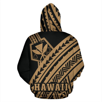 Hawaii Kanaka Polynesian Hoodie - Poly Style Golden - AH - J1-ALL OVER PRINT HOODIES (P)-Phaethon-Hoodie-S-Vibe Cosy™