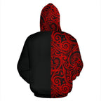 Polynesian Hoodie Half Style - AH TH2-ALL OVER PRINT HOODIES (P)-Phaethon-Hoodie-S-Vibe Cosy™