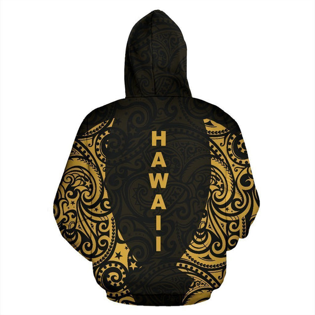 Hawaii Hoodie Polynesian Hibiscus - AH - TH2-ALL OVER PRINT HOODIES (P)-Phaethon-Hoodie-S-Vibe Cosy™