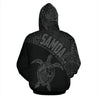 Samoa Hoodie Turtle Mermaid Polynesian Wave - Gray Version-ALL OVER PRINT HOODIES (P)-Phaethon-Zip-up Hoodie-5XL-Vibe Cosy™