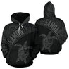 Samoa Hoodie Turtle Mermaid Polynesian Wave - Gray Version-ALL OVER PRINT HOODIES (P)-Phaethon-Hoodie-S-Vibe Cosy™