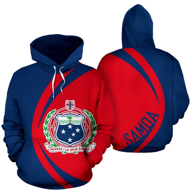 Samoa Flag Hoodie - Circle Style JT6-ALL OVER PRINT HOODIES (P)-Phaethon-Hoodie-S-Vibe Cosy™