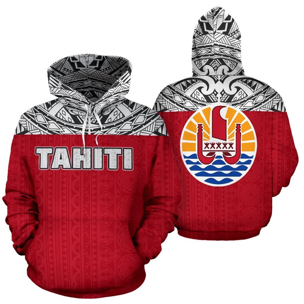 Tahiti Polynesian All Over Hoodie - BN09-Apparel-Khanh Arts-Hoodie-S-Vibe Cosy™