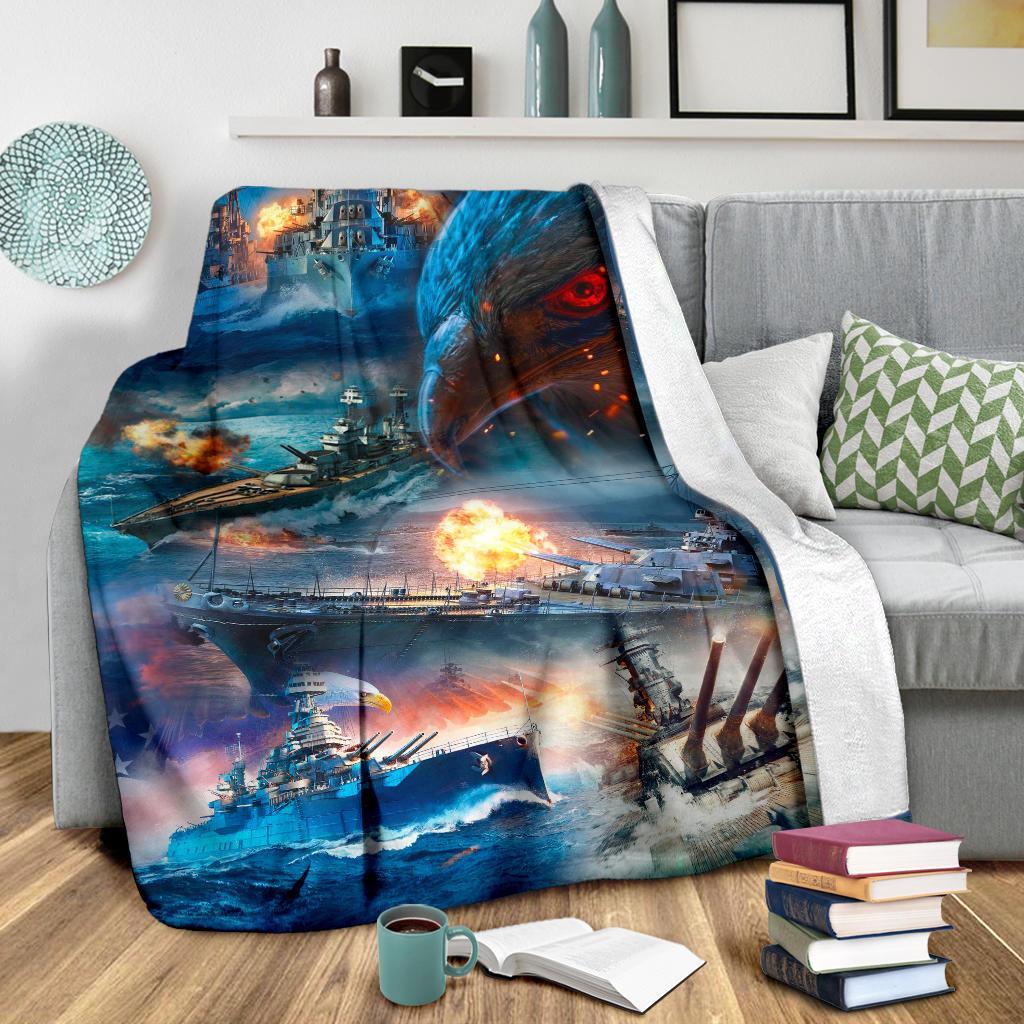 US Navy 3D All Over Printed Blanket