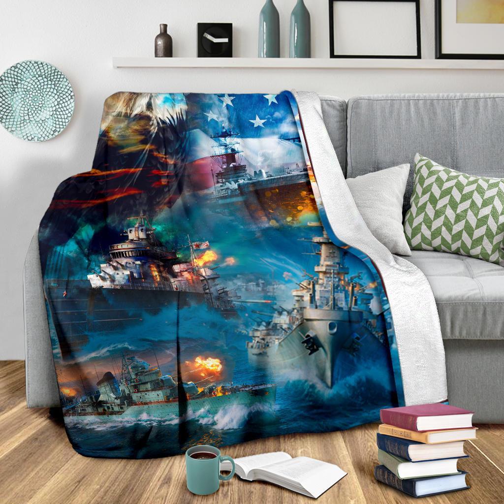 US Navy 3D All Over Printed Blanket