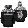 Sagittarius Zodiac - Poly All Over Hoodie Black Version NTH140845-Apparel-NTH-Hoodie-S-Vibe Cosy™