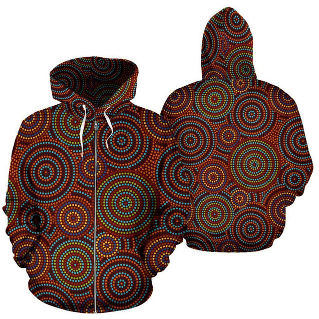 Color Aboriginal All Over Hoodie NNK1448-Apparel-PL8386-Hoodie-S-Vibe Cosy™