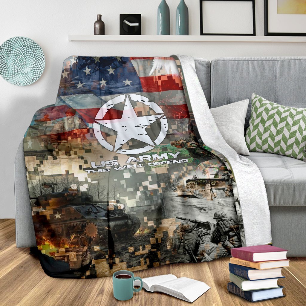 US Army 3D All Over Printed Blanket