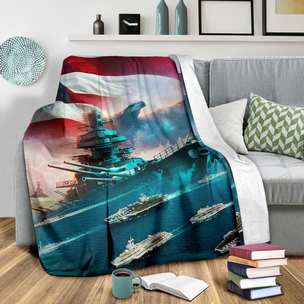 US Navy 3D All Over Printed Blanket