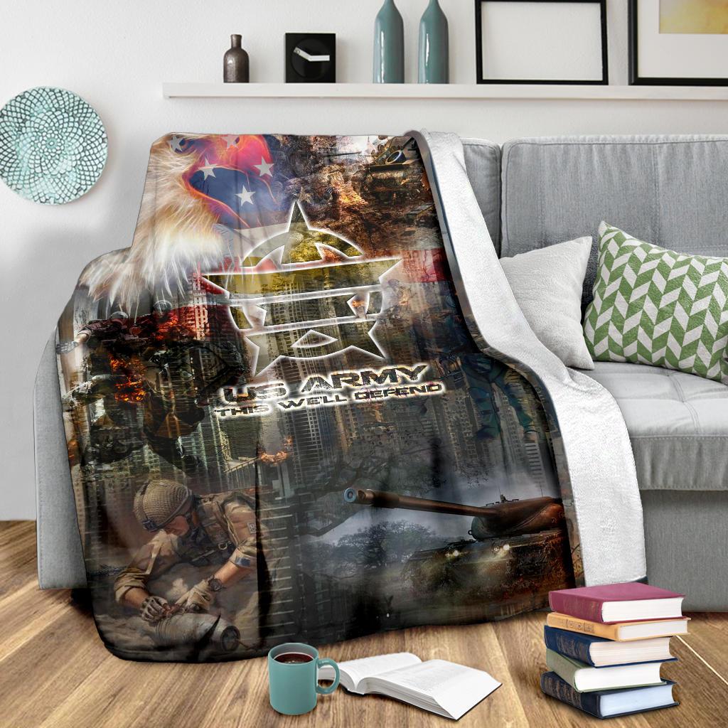 US Army 3D All Over Printed Blanket