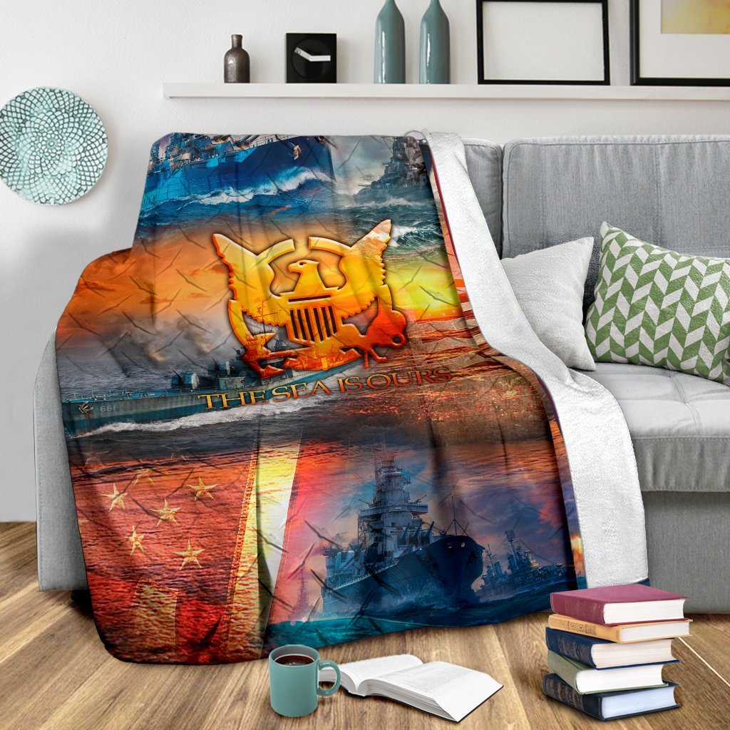 US Navy 3D All Over Printed Blanket