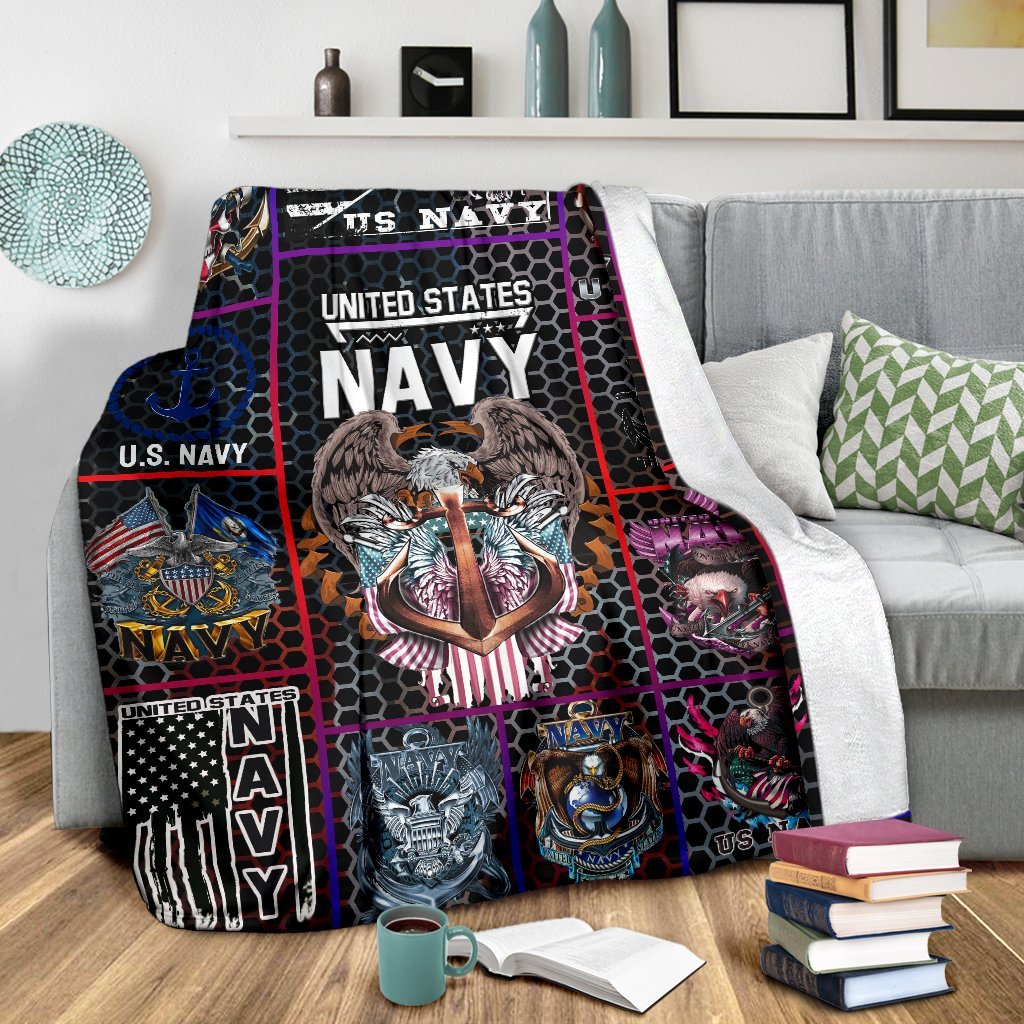 US Navy 3D All Over Printed Blanket